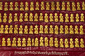 Luang Prabang, Laos - Wat Mai, thousand of Buddha images engraved in the interiors of the sim. 